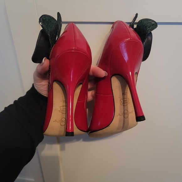 3-D ZARA Rose Patent Leather Stiletto Heel size 7 - Picture 7 of 8